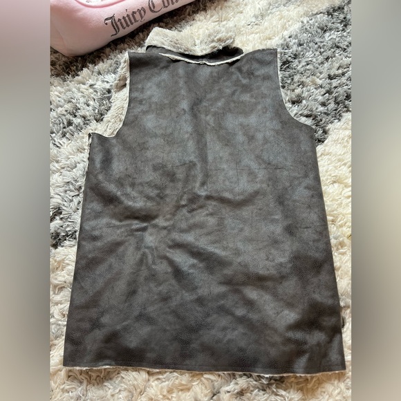 Saks Fifth Ave Faux Fur Wrap Vest - Picture 5 of 8